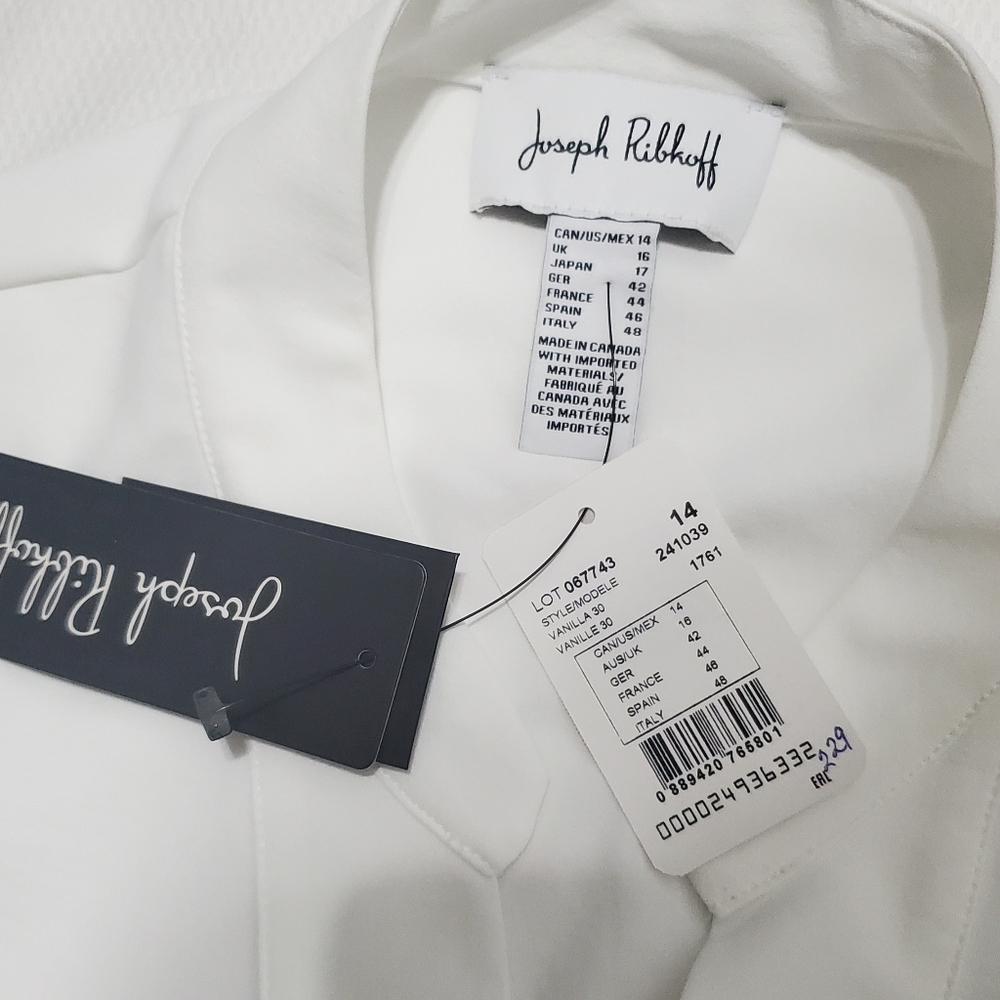 Joseph Ribkoff Vanilla Boxy Top Dolman Sleeves Size 14 NEW - Picture 7 of 13